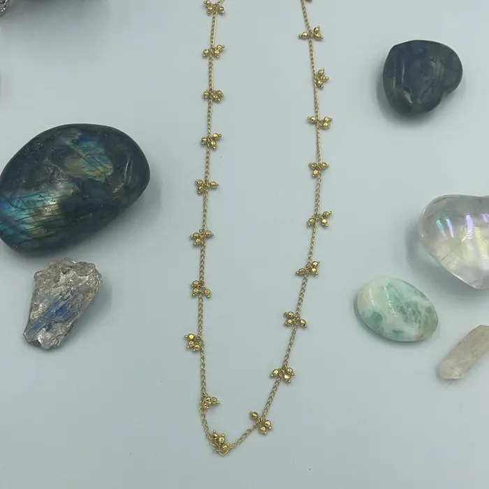 Sterling Silver Gold Dip Artisan Necklace Sophiareneboutique Necklaces