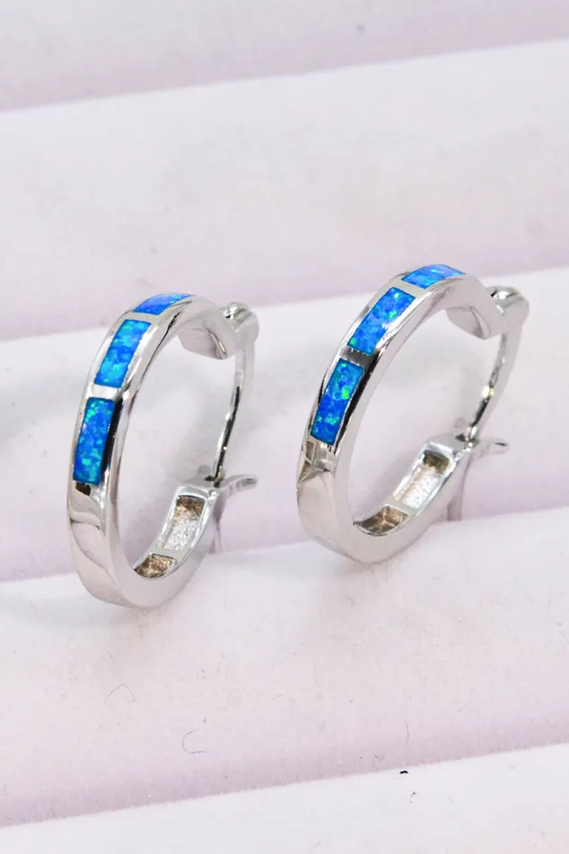 Trendsi Earrings Lovelier Than Ever Opal PlatinumPlated Earrings