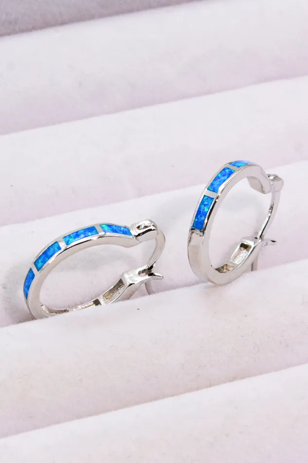 Trendsi Earrings Lovelier Than Ever Opal PlatinumPlated Earrings