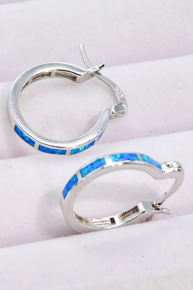 Trendsi Earrings Lovelier Than Ever Opal PlatinumPlated Earrings