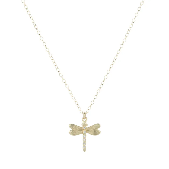 Victoria Cunningham Necklaces Diamond Dragonfly Necklace